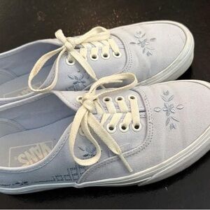 Floral Embroidered Vans